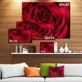 thumbnail image 3 of Designart - Red Rose Petals with Rain Droplets - Floral Art Canvas Print, 3 of 3