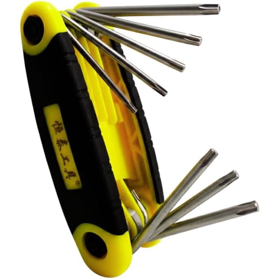 Gadgetime USA 8-in-1 Folding Torx Key Set – Precision Star Wrench Toolkit (1.5mm–8mm) Designed for All-Purpose Repair & Assembly Kit