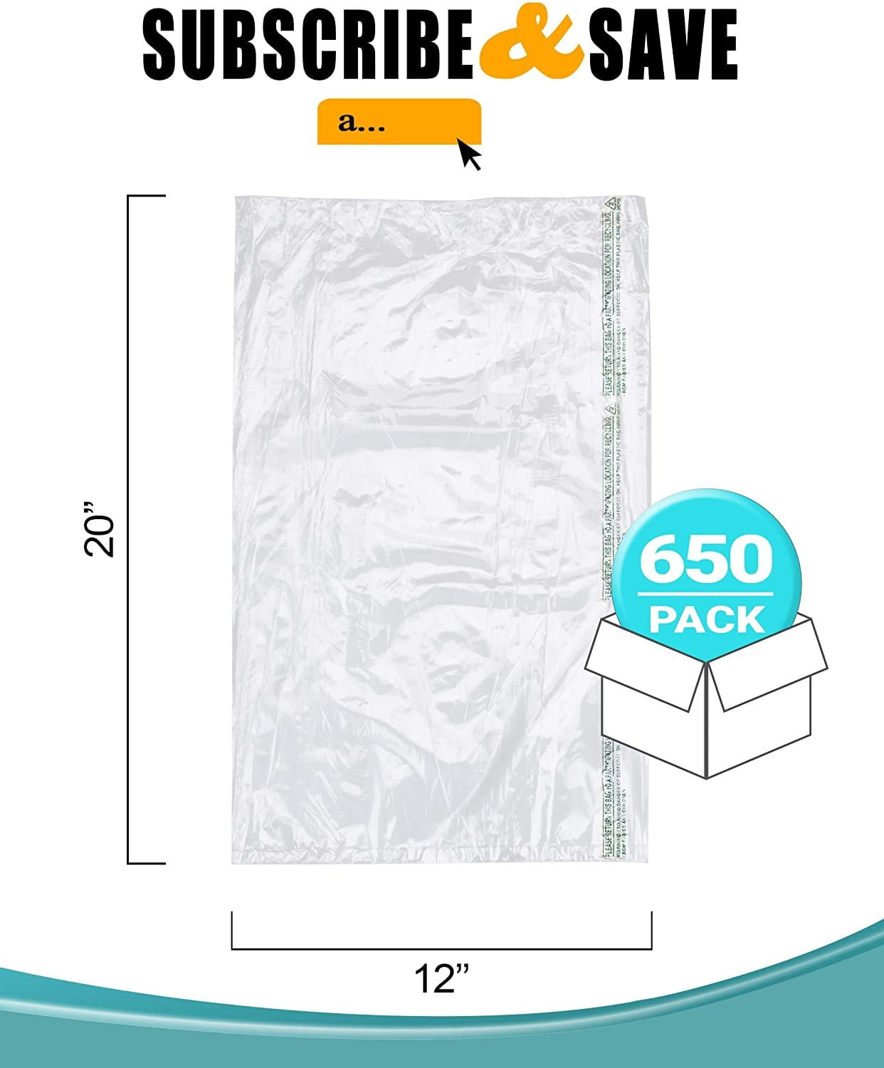 Dropship Pack Of 765 Clear Plastic Produce Bags On A Roll 12 X 17