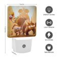 thumbnail image 2 of El Arca y el Cerdo Hormiguero Luz nocturna LED con sensor de anochecer a amanecer para dormitorio, baño, pasillo, escaleras - Lámpara LED nocturna de enchufe, 0.5W - 1 pieza, 2 of 6