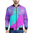 thumbnail image 3 of Chaqueta con estampado 3D de Buda y mandala para hombre y mujer, chaqueta con cremallera, informal, para la calle, para primavera y otoño, 3 of 5