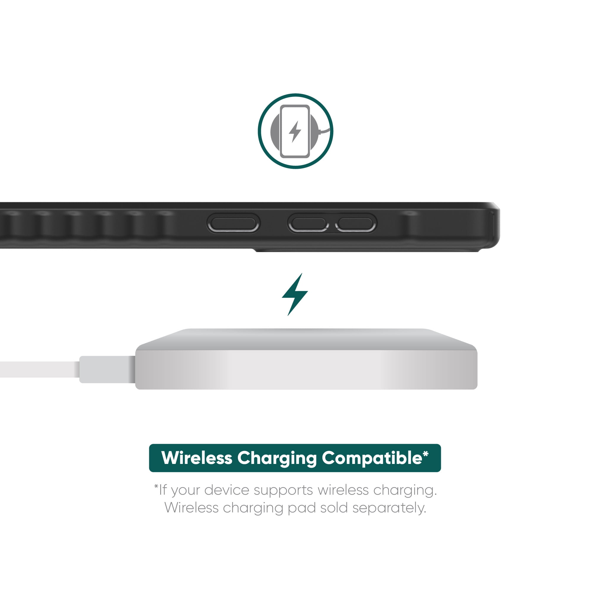 Étui protecteur en gel avec protège-coins pour Samsung Galaxy S25 Ultra, noir d’onn. Testé contre les chutes de 2,44 m/8 pi