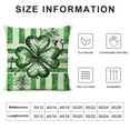 thumbnail image 5 of Jiayy St Patricks Day Pillow Covers Saint St Patricks Day Pillow Covers Decor green Shamrock Clover Lucky Truck Pillows Covers Cuchion Covers for March Holiday Home Outdoor Decorative, 5 of 5