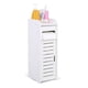 thumbnail image 4 of Estante de almacenamiento para inodoro, armario de baño de madera blanco, organizador ahorrador de espacio, 4 of 9