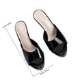thumbnail image 2 of unbranded 1Par Sandalias De Para Mujer En Negro Con Plataforma Y Material De Premium, 2 of 7