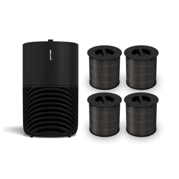 PuroAir 130i HEPA Air Purifiers and 4 HEPA Air Filters - Covers Up To 600 Sq Ft
