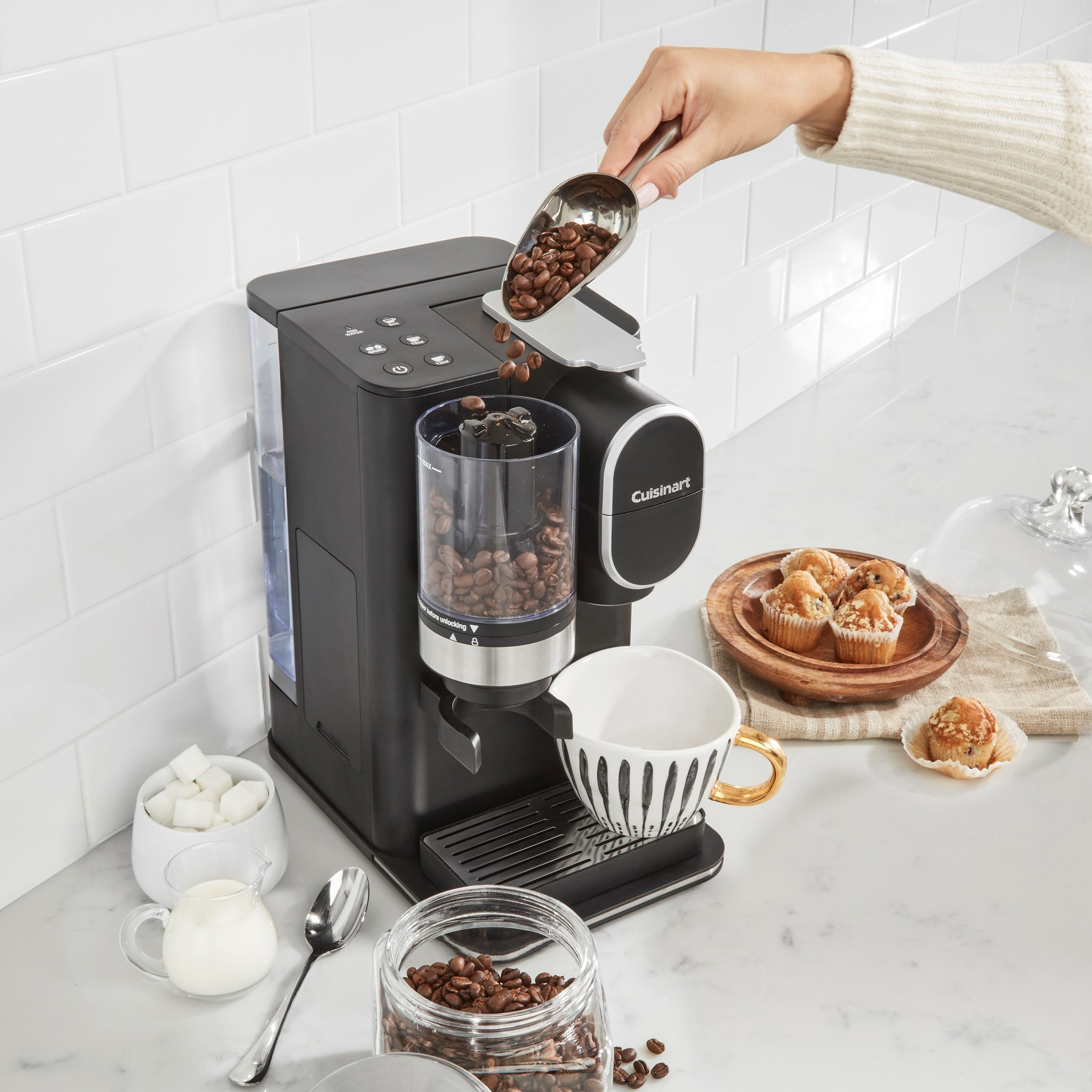 Grind & Brew Single-Serve Coffeemaker, Brew a single serving with freshly ground beans