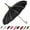 Black, variant on Long Handle Sun Umbrella, Retro Pagoda Parasol Umbrella, UV Protection Umbrella with Hook Handle for Photo Prop Decoration