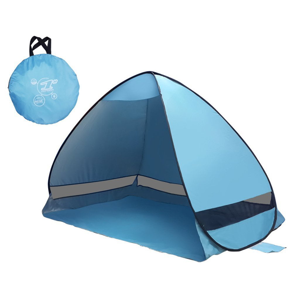 parapluie de plage avec protection UV tente pop-up et sac de transport daiyanjing Tente de plage portable Sun Shade Shelter pour 2 à 3 personnes bleu océan