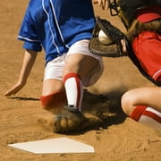 Athletic Works Throw Down Baseball Base Set, White Rubber, 3 lb
