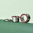 thumbnail image 3 of 12Pcs Stainless Steel Screw Fit Ear Tunnels Single Row Inlaid Color Diamond Gem Tunnels Piercing 0G, 3 of 5