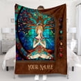 thumbnail image 1 of Namaste Green - Personalized Yoga Blanket, 1 of 7