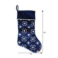 thumbnail image 2 of Holiday time Velvet Glitter Stocking,20 inch,Blue colour, 2 of 4
