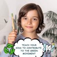thumbnail image 3 of Kids Bamboo Toothbrushes (4 Pack) | BPA Free Soft Bristles Toothbrushes | Eco-Fr, 3 of 5