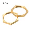 thumbnail image 3 of Unique Bargains G1 Lock Nut, Hex Brass Female Locknut for Plumbing 2 Pack, 3 of 5