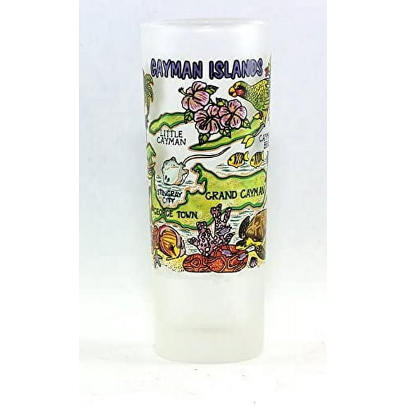 Cayman Islands Map Shooter Shot Glass