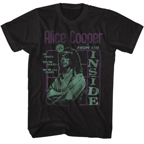 Alice Cooper From The Inside Black T-Shirt