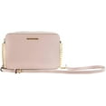 thumbnail image 3 of Michael Kors Bolso Bandolera East West de Piel Saffiano para Adultos con Dos Bolsillos Abiertos, Color Rubor, 3 of 5