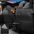 thumbnail image 3 of Full Set Car Seat Covers Fit for Honda Civic 2020-2026,5pcs PU Leather Car Seat Cushion Protector Waterproof&Airbag Compatible,Black, 3 of 7