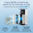 thumbnail image 2 of Medify MA-50 Air Purifier with H13 True HEPA Filter 1100 sq ft Coverage for Allergens, Wildfire Smoke, Dust, Odors, Pollen, Pet Dander Quiet 99.9% Removal to 0.1 Microns White, 1-Pack, 2 of 4