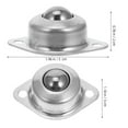 thumbnail image 2 of 8 Pcs Balls Metal Casters Office 5.00X3.50X2.00CM Silver, 2 of 8