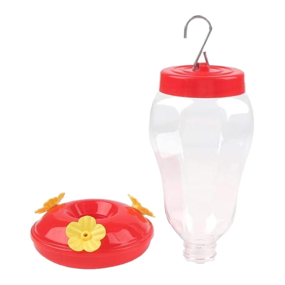 Alimentador de colibrí Sunnimix Contenedor de Alimentación Jardín Colgante Exterior Flor amarilla