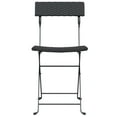 thumbnail image 2 of vidaXL Folding Bistro Chairs 6 pcs Black Poly Rattan and Steel, 2 of 5