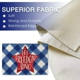 thumbnail image 2 of 4th of July Let Freedom Ring America Patriotic Star Placemats Set of 4, Blue Buffalo Plaid Check American Dining Table Place Mats, Summer Holiday USA Kitchen Decor Home Decoration 12 x 18 Inch, 2 of 5