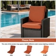 thumbnail image 4 of Goodgoods 18" x 36" Outdoor Dining Chair Cushions, 2-Pack Water & Fade Resistant Patio Cushions with Ties, Orange, 4 of 7