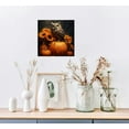 thumbnail image 3 of RUIYC Fall Canvas Wall Art Autumn Pumpkin Paintings Prints Owl and Sunflower Thanksgiving Posters for Kitchen Home Decor Framed (11.00" x 14.00", Pumpkin and Owl), 3 of 4