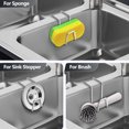 thumbnail image 2 of Sponge Holders Rust-Proof Simple Installation Multipurpose Hanging Sponge Caddy Kitchen Sink Organizer, 2 of 7
