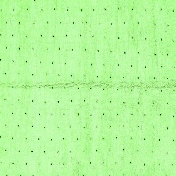 Ahgly Company Indoor Square Solid Green Modern Area Rugs, 4' Square