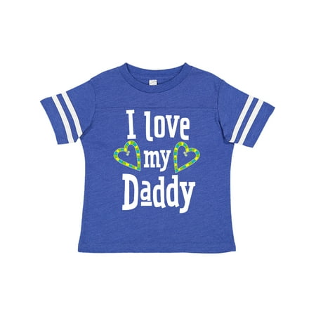 

Inktastic I Love my Daddy- hearts Gift Toddler Boy or Toddler Girl T-Shirt