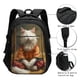 thumbnail image 3 of Balery Haystack Meditating Cat Mochila con carga USB para hombre y mujer - Mochila impermeable y antirrobo para laptop con puerto USB para viajes, trabajo, 3 of 7