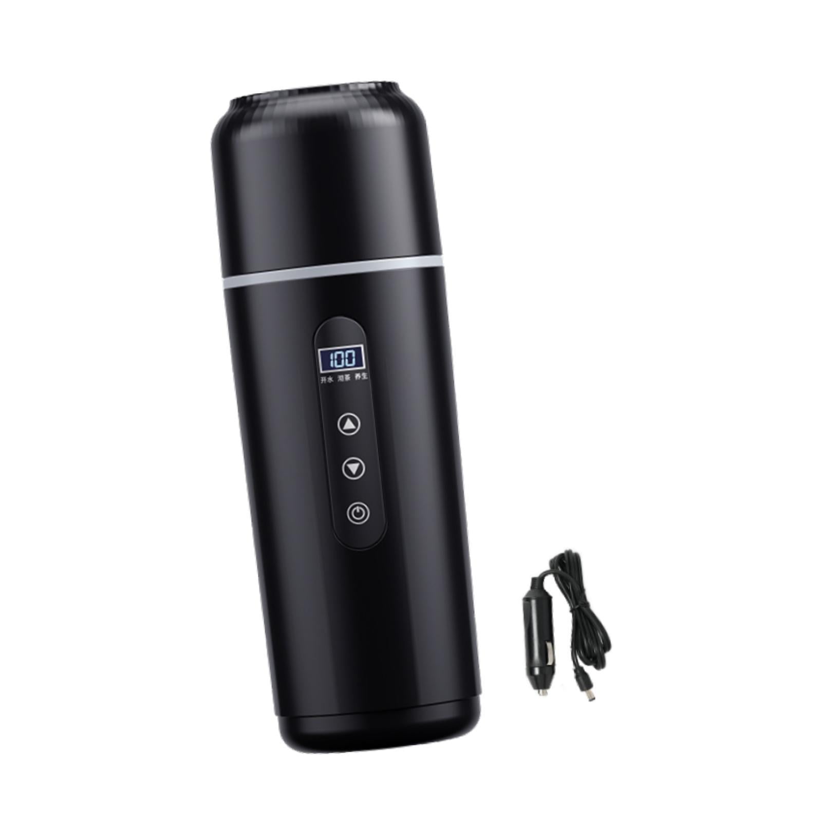 Fiocias Car Heating Travel Cup Car Electric Kettle Car Cup Warmer 12V/24V Car Heated Mug Style A