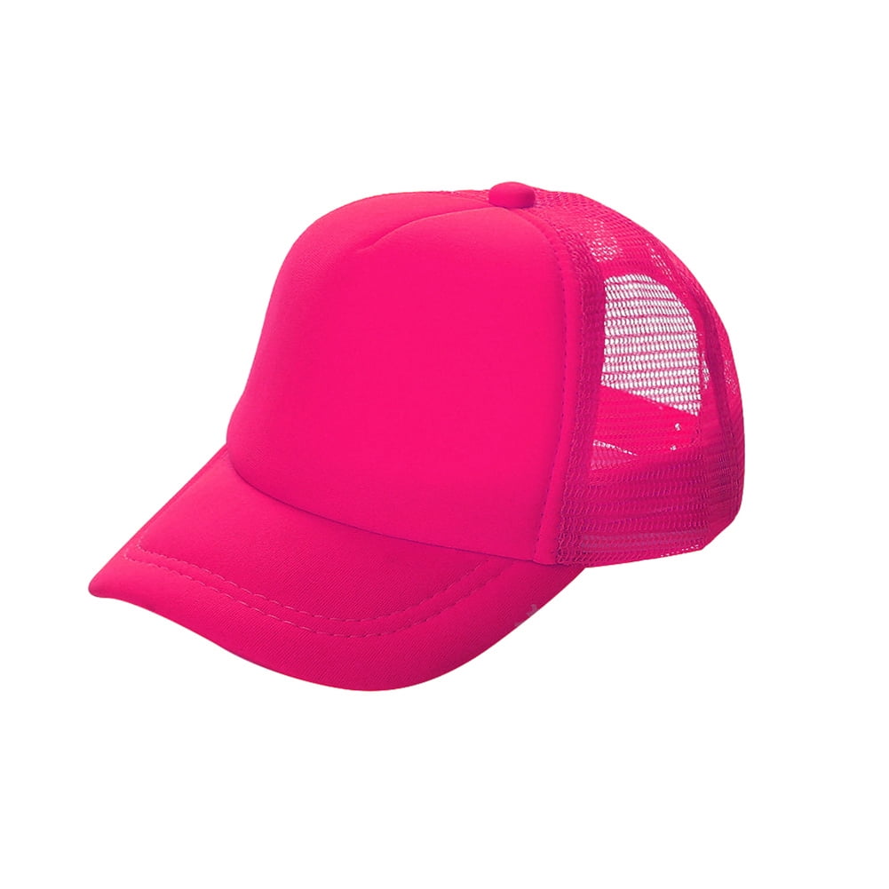 Opromo Summer Mesh Trucker Hat with Adjustable Snapback Strap Neon ...