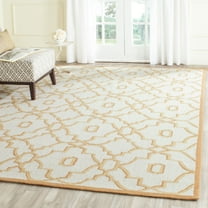 SAFAVIEH Four Seasons Nowell Geometric Polyester Area Rug, Ivory/Tan, 8' x 10'