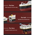 thumbnail image 4 of Juego de bloques de construcción DovoB Titanic 2022 Pieces con Instru, 4 of 8