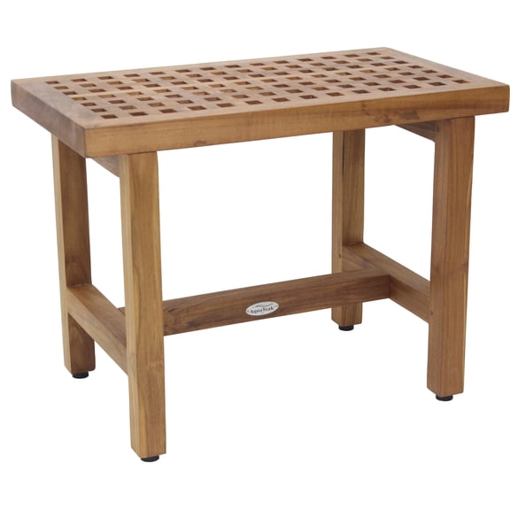 Patented 24" Grate™ Lotus Teak Shower Bench