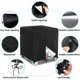 thumbnail image 5 of DWcouple 1000L IBC Tank Cover, 420D Water Tank Cover, Anti-UV Dustproof IBC Tank Container Cover, IBC Tank Cover con cremallera (120 x 100 x 116 cm), 5 of 5
