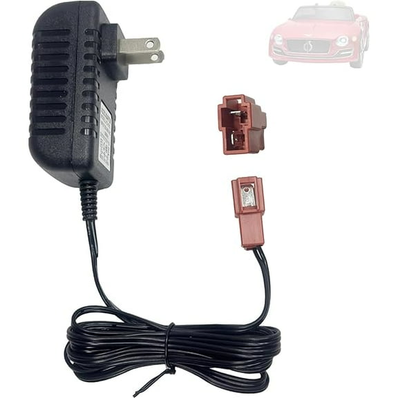 24V Charger for Ride On Toys,24 Volt Battery Electric Car Toy Battery Charging Power Adapter with Square Plug