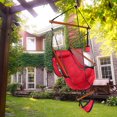 thumbnail image 2 of BAYUELSWU Hammock Air Chair, Swing Hanging Chair, Oxford Cloth Hanging Chair 220lbs Capacity for Indoor Outdoor, Seaside Courtyard (Red), 2 of 6