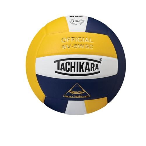 Tachikara Indoor Volleyball SensiTec, Gold/White/Navy