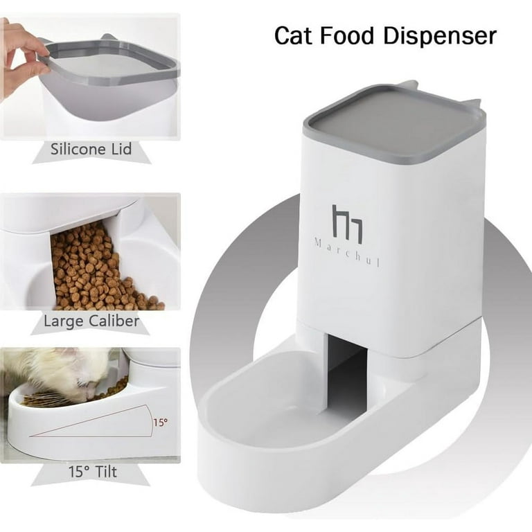 Marchul Cat Dog Feeder and Waterer Pet Self Dispensing