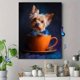 thumbnail image 4 of Qisvanset 12x16 Inch Abstract Orange Pink Bubbles Canvas Print Wall Art, 4 of 5