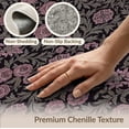 thumbnail image 6 of ODIKA 8'x10' Washable Area Rug Gothic Whimsical Pink Decorative Vintage Frame Purple Flower for Dining Room, Large Office, Lounge, Non-Slip Chair-Friendly Mat, 6 of 7