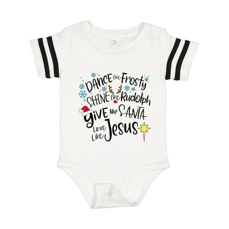 

Inktastic Dance Like Frosty Shine Like Rudolph Give Like Santa Gift Baby Boy or Baby Girl Bodysuit