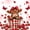Red Brown, variant on jejeloiu Teal Rose Cow Full Size Sheets Kids,Western Print Bed Sheets,4-Piece
