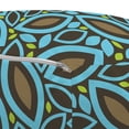 thumbnail image 2 of Leaves Pouf, Foliage Pattern with Retro Inspirations Plant Silhouettes Design Spring Theme, Decorative Soft Foot Rest with Removable Cover Living Room and Bedroom, Taupe Blue Green, by Ambesonne, 2 of 3