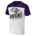thumbnail image 2 of Men's NFL x Darius Rucker Collection by Fanatics White/Purple Baltimore Ravens Colorblocked T-Shirt, 2 of 3